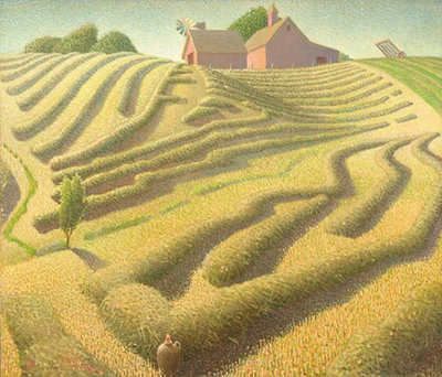 Haying Grant Wood